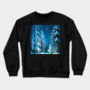 Starry Night in the Forests of Icewind Dale DND Classic Crewneck Sweatshirt